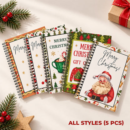 🔥 Last Day 50% OFF 🔥 Christmas Gift Card Book – 12 Gift Card Pages & Personal Message Holder